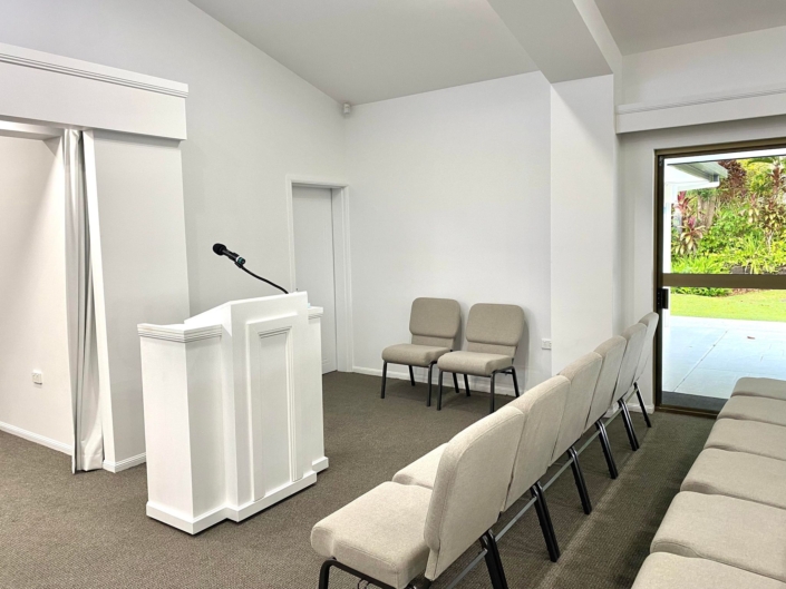 Cairns Crematorium chapel